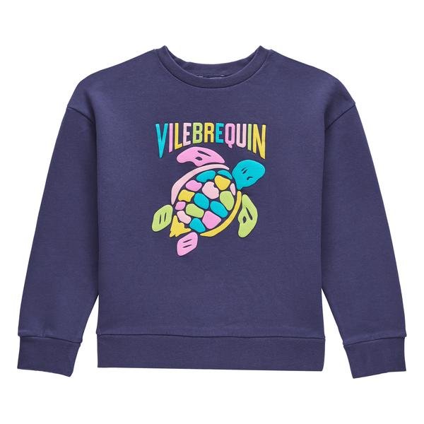 Laci̇vert Kız Çocuk Galapa Multicolore Turtle Sweatshirt 7613409803153